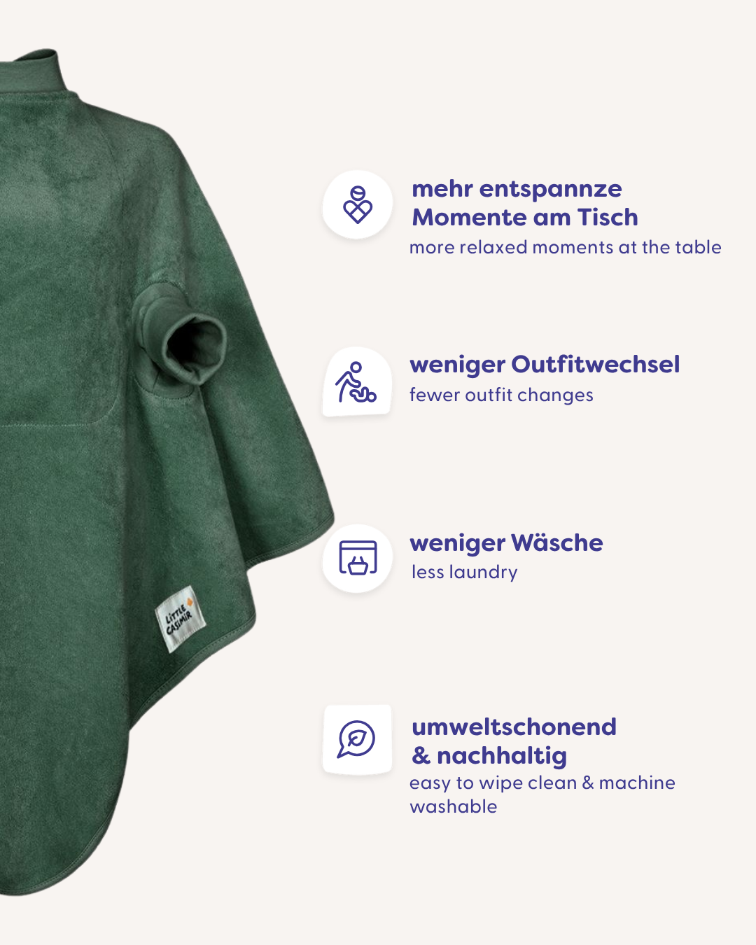 “Boo“ Lätzchen - Forest Green