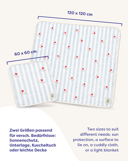 Tissu Mousseline Cuddly - Tiny Hearts