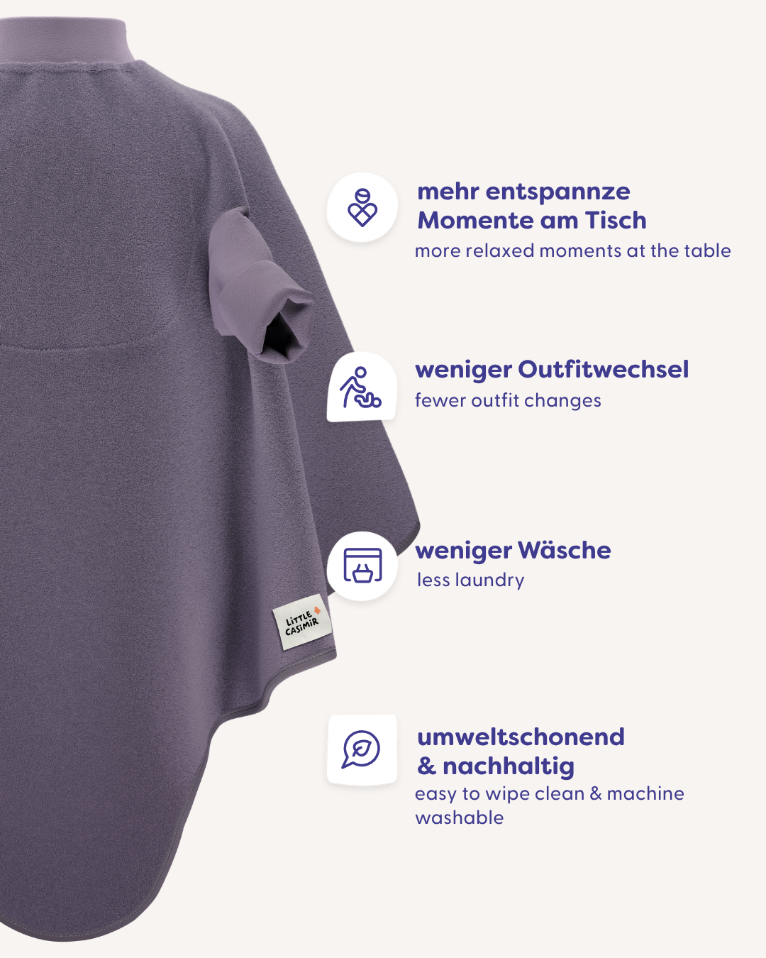 “Boo“ Lätzchen – Lilac Love