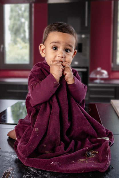 Bavoir « Boo » – Chocolat chaud à la cerise