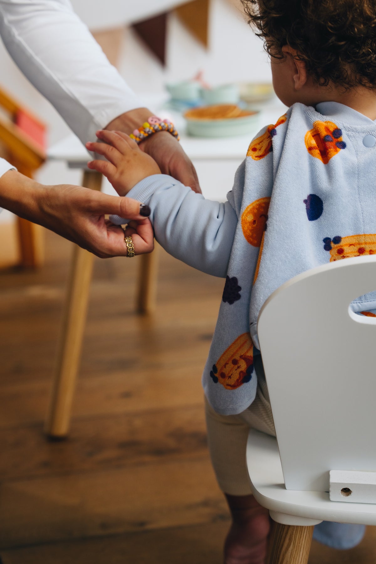"Boo" Bib - Blueberry Pancake