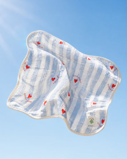 Tissu Mousseline Cuddly - Tiny Hearts
