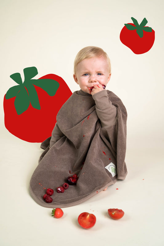 “Boo“ Bib – Grey Brown